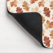Gemütliches Herbstblattmuster Mousepad (Ecke)