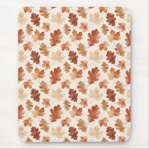 Gemütliches Herbstblattmuster Mousepad