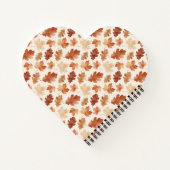 Gemütliches Herbstblattmuster Notizblock (Rückseite)