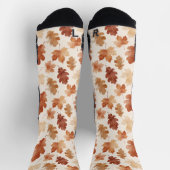 Gemütliches Herbstblattmuster Socken (Oben)