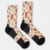 Gemütliches Herbstblattmuster Socken (Rechts)