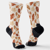 Gemütliches Herbstblattmuster Socken (Gewinkelt)