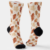 Gemütliches Herbstblattmuster Socken (Gewinkelt)
