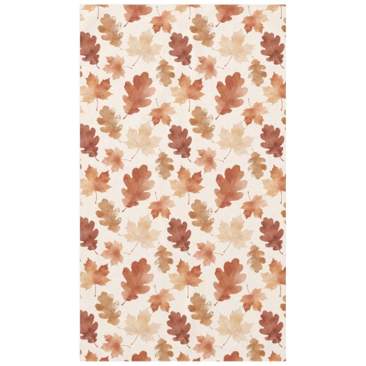 Gemütliches Herbstblattmuster Tischdecke (Vorderseite)