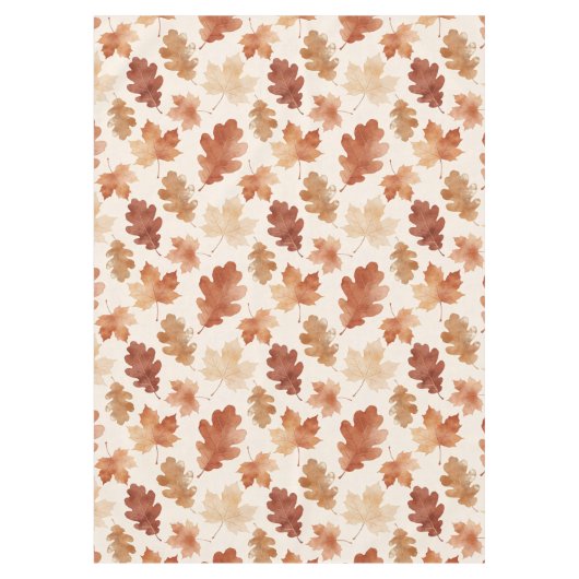 Gemütliches Herbstblattmuster Tischdecke (Vorderseite)