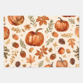 Gemütliches Herbsternte-Geschenkpapier Geschenkpapier Set (Vorderseite)