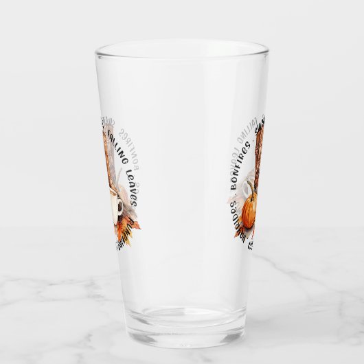 Gemütliches Herbstfeuer - Stiefel, Kürbisgewürz, F Glas (Rechts)