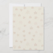 Gemütliches Herbstfox Babydusche Gemütliches Woodl Einladung (Rückseite)