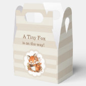 Gemütliches Herbstfox Babydusche Gemütliches Woodl Geschenkschachtel (Geöffnet)