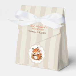 Gemütliches Herbstfox Babydusche Gemütliches Woodl Geschenkschachtel