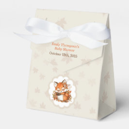 Gemütliches Herbstfox Babydusche Gemütliches Woodl Geschenkschachtel