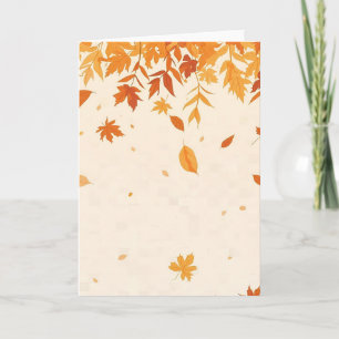 Gemütliches Herbstglas - 12x18 Fall Grußkarte Karte