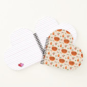 Gemütliches Herbstkuchen-Muster Notizblock (Innenseite)