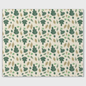 Gemütliches Herbstlaub-Papier Geschenkpapier (Flach)