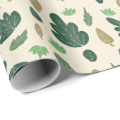 Gemütliches Herbstlaub-Papier Geschenkpapier (Rolleneckpunkt)