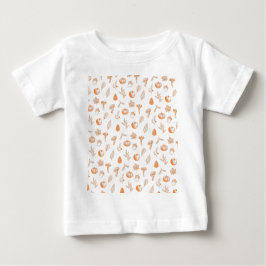 Gemütliches Herbstmuster Baby T-shirt