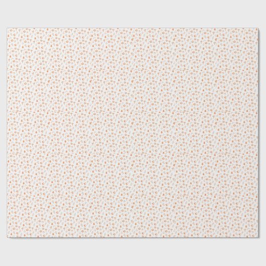 Gemütliches Herbstmuster Geschenkpapier (Flach)