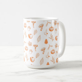 Gemütliches Herbstmuster Kaffeetasse