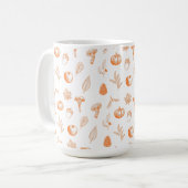 Gemütliches Herbstmuster Kaffeetasse (Vorderseite Links)