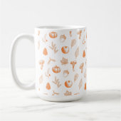 Gemütliches Herbstmuster Kaffeetasse (Links)