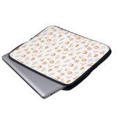 Gemütliches Herbstmuster Laptopschutzhülle (Vorne Knopf)