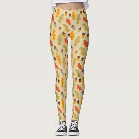 Gemütliches Herbstmuster Leggings - Stilvoller Her (Vorderseite)