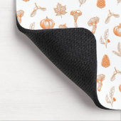 Gemütliches Herbstmuster Mousepad (Ecke)