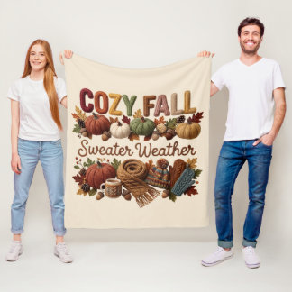 Gemütliches Herbstpullover-Wetter-Yarn-Art Fleecedecke