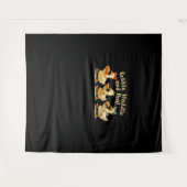 Gemütliches Herbstsaison Gobble Waddle Honk Niedli Wandteppich (Vorderseite (Horizontal))