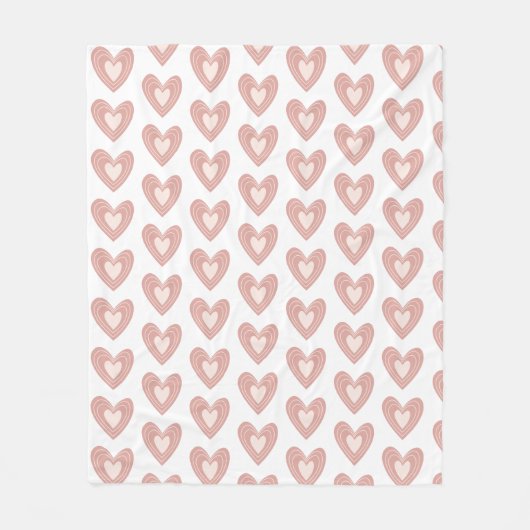 Gemütliches Herz-Muster-Knöchel - Adorable & Soft Fleecedecke (Vorderseite)