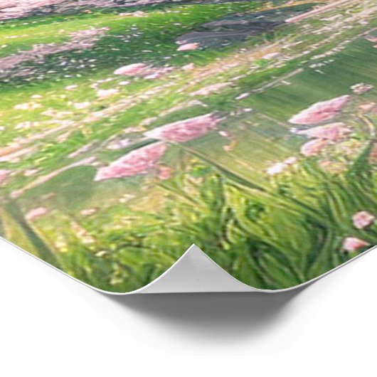 Gemütliches Holzhaus Poster (Ecke)