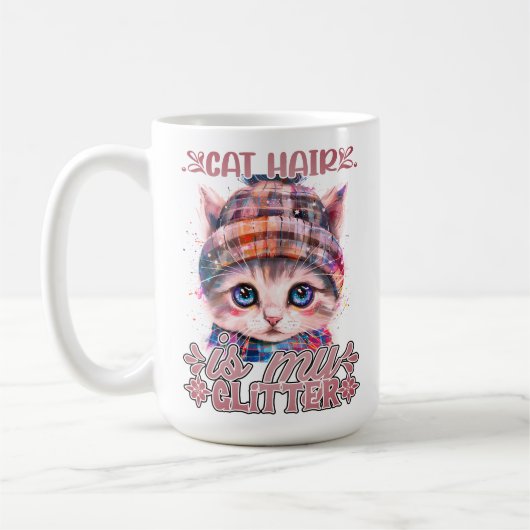 Gemütliches Hut mit Glitzern Kaffeetasse (Links)