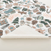 Gemütliches Hyge Nahtloses Muster Sherpa Blanket Sherpadecke (3/4)