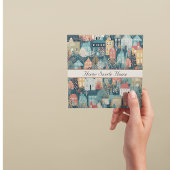 Gemütliches Hygge Village Nordic Folk Kunst, Brauc