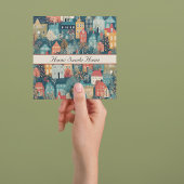 Gemütliches Hygge Village Nordic Folk Kunst, Brauc