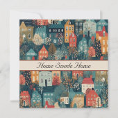 Gemütliches Hygge Village Nordic Folk Kunst, Brauc (Vorderseite)