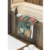 Gemütliches Hygge Village Nordic Folk Kunst, Brauc Badhandtuch Set