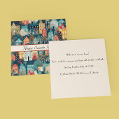 Gemütliches Hygge Village Nordic Folk Kunst, Brauc Einladung