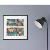 Gemütliches Hygge Village Nordic Folk Kunst, Brauc Poster