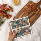 Gemütliches Hygge Village Nordic Folk Kunst, Brauc Serviette