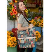 Gemütliches Hygge Village Nordic Folk Kunst, Brauc Tasche