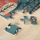 Gemütliches Hygge Village Nordic Folk Puzzle (Seite)