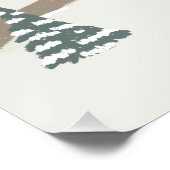 Gemütliches Ice Skaten Rink Winter Illustration Poster (Ecke)