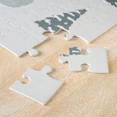 Gemütliches Ice Skaten Rink Winter Illustration Puzzle (Seite)