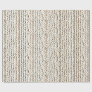 Gemütliches Kabelstrick-Verpackungspapier Geschenkpapier