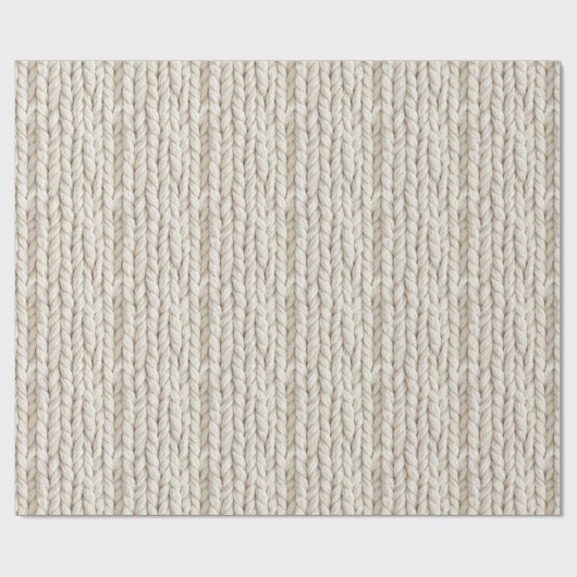 Gemütliches Kabelstrick-Verpackungspapier Geschenkpapier (Flach)