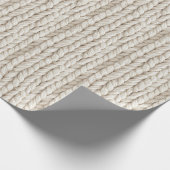 Gemütliches Kabelstrick-Verpackungspapier Geschenkpapier (Ecke)