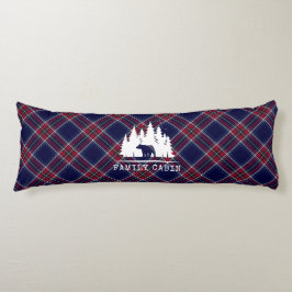 Gemütliches Kabinendekor, klassisch Kariert in Nav Seitenschläferkissen