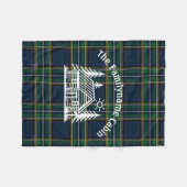 Gemütliches Kabinett Personalisierter Kehlkopf Fleecedecke (Vorderseite (Horizontal))