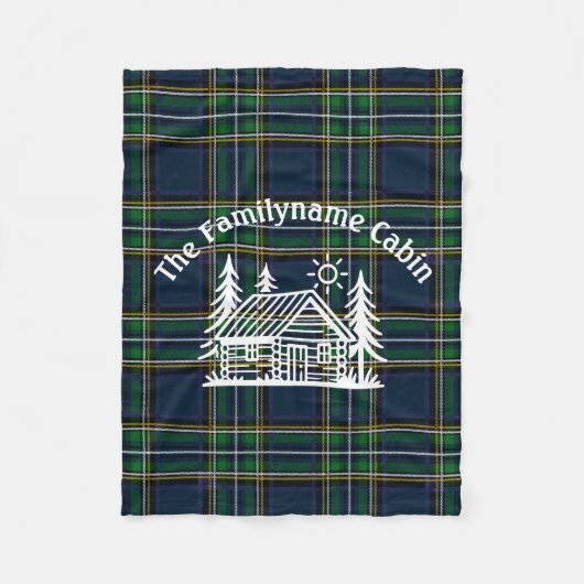 Gemütliches Kabinett Personalisierter Kehlkopf Fleecedecke (Vorderseite)